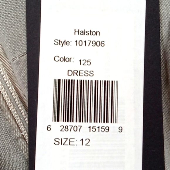 HALSTON Dress 12 Women Silver Sequence Metallic Cocktail Party Holiday NEW yy - Picture 10 of 12